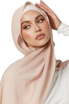 Sleek Georgette Powder Pink Stole