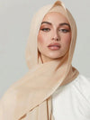 Sleek Georgette Beige Stole