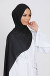 Sleek Georgette Black Stole