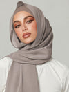 Sleek Georgette Mushroom Mist Stole