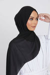 Sleek Georgette Black Stole